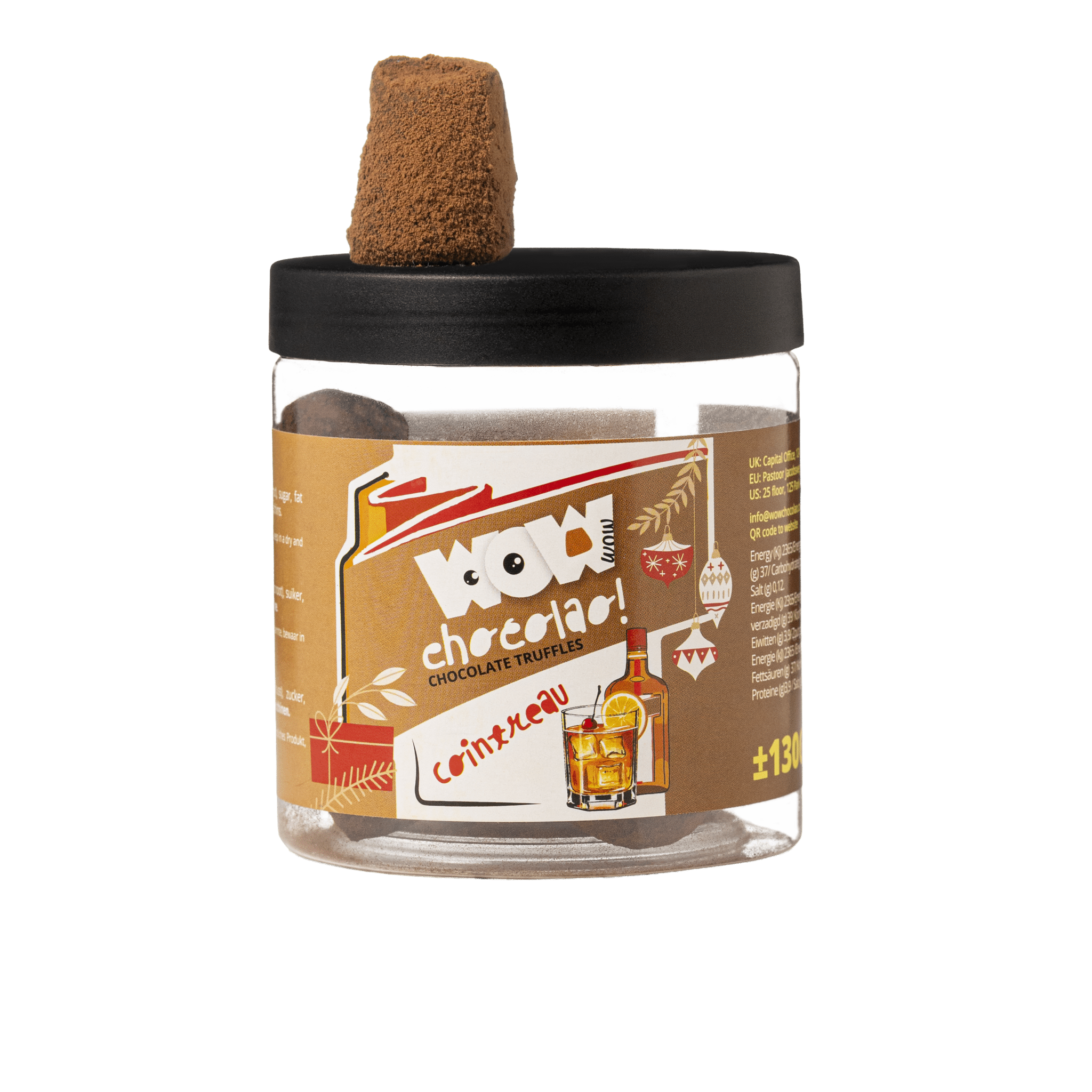 Cointreau Christmas Truffles Gift Jar 130g | Orange Liqueur Chocolate