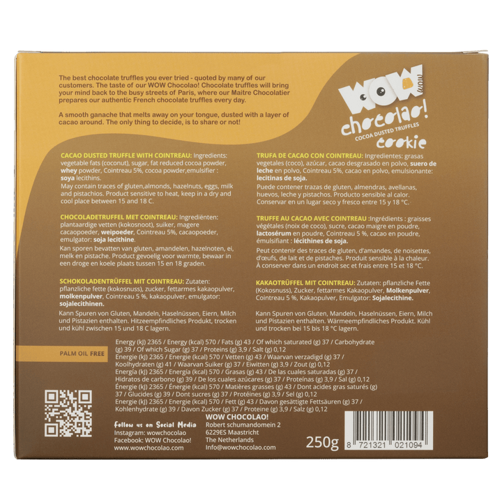 Cointreau Christmas Truffles XL Box 250g | Orange Liqueur Chocolate