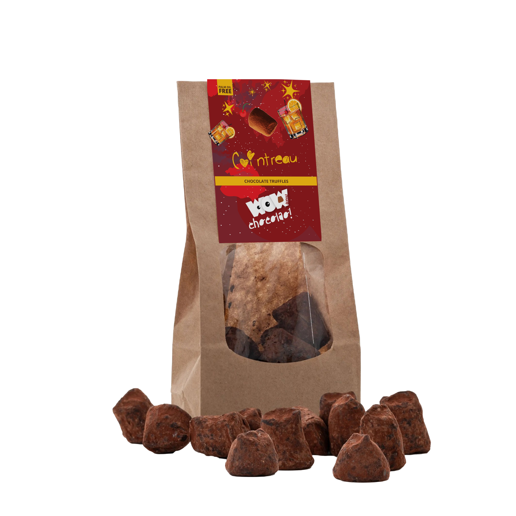 Cointreau - Christmas Chocolate Truffles - Biodegradable bag 130g - Goat Corp