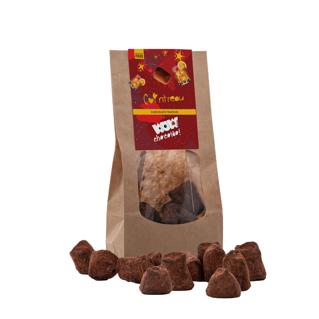 Cointreau - Christmas Chocolate Truffles - Biodegradable bag 130g - Goat Corp