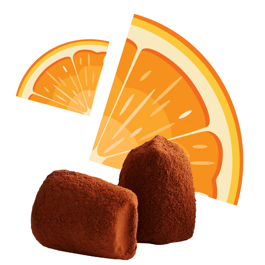 Candied Orange Chocolate Truffles - Bulk