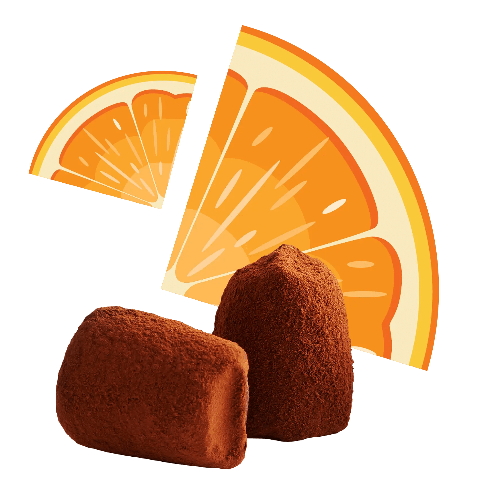 Candied Orange Chocolate Truffles - Bulk