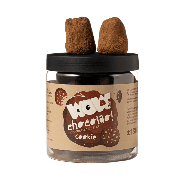 Cookie Crumble Chocolate Truffles Gift Jar 130g | Crunchy Cookie Chocolate