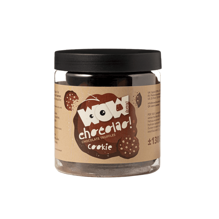 Cookie Crumble Chocolate Truffles Gift Jar 130g | Crunchy Cookie Chocolate