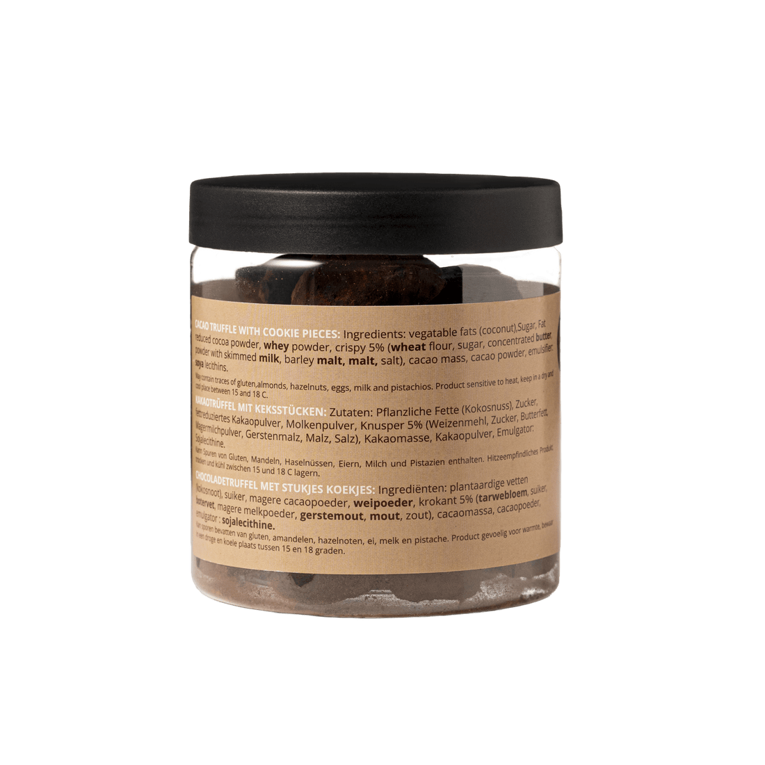 Cookie Crumble Chocolate Truffles Gift Jar 130g | Crunchy Cookie Chocolate
