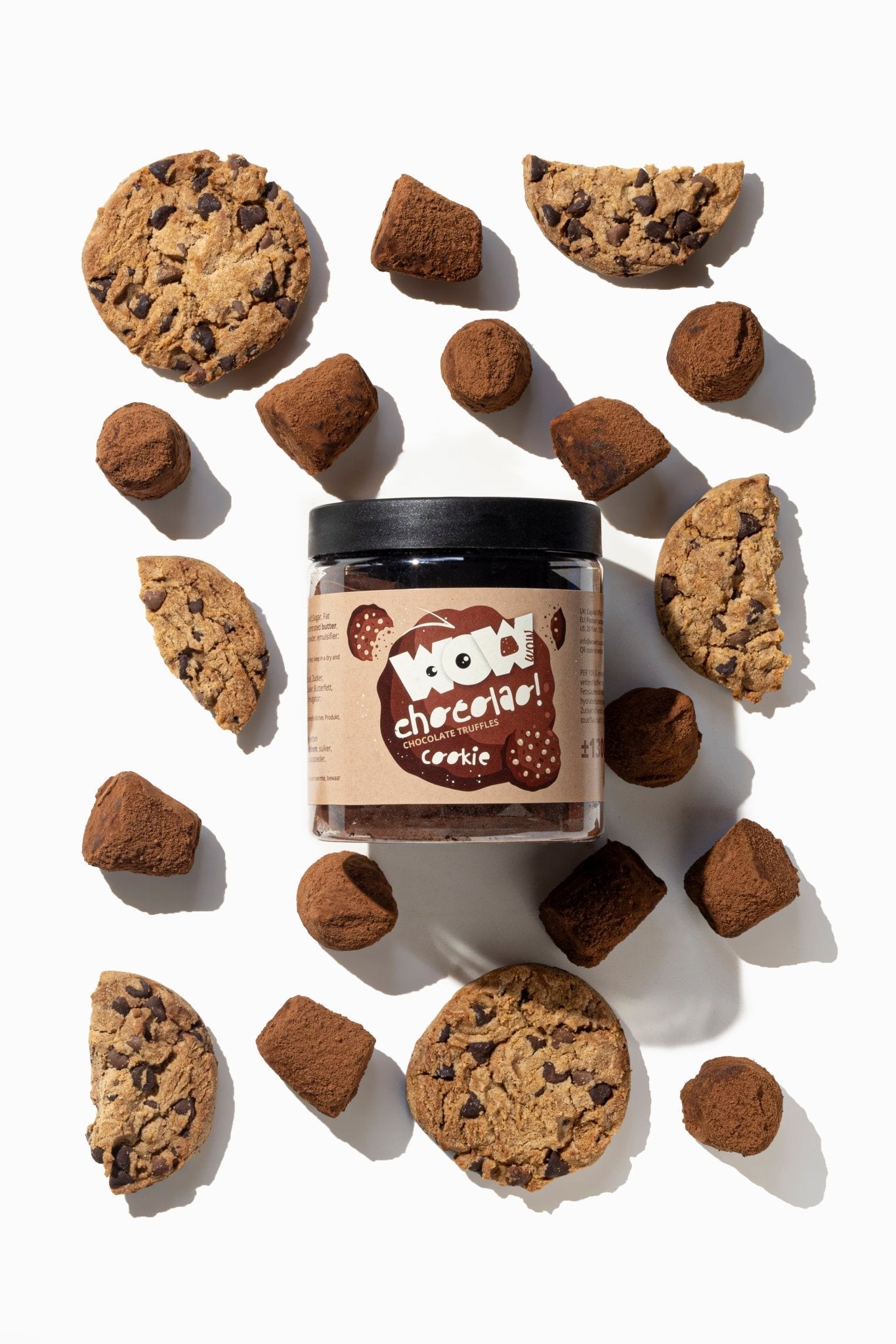 Cookie Crumble Chocolate Truffles Gift Jar 130g | Crunchy Cookie Chocolate
