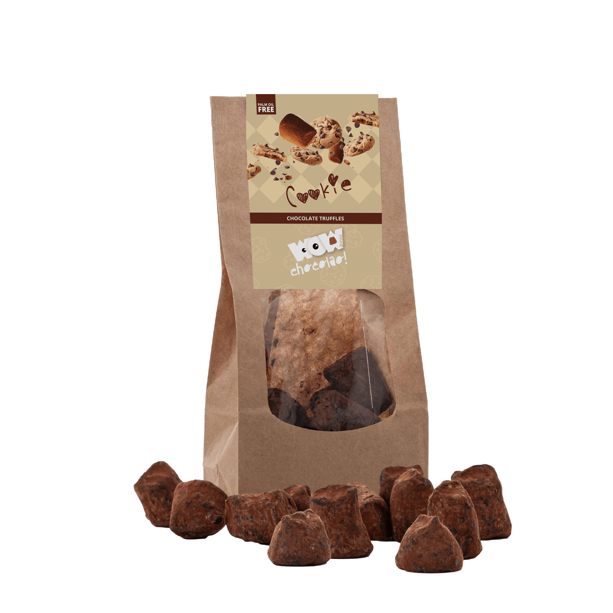 Cookies Chocolate Truffles - Biodegradable bags 130g