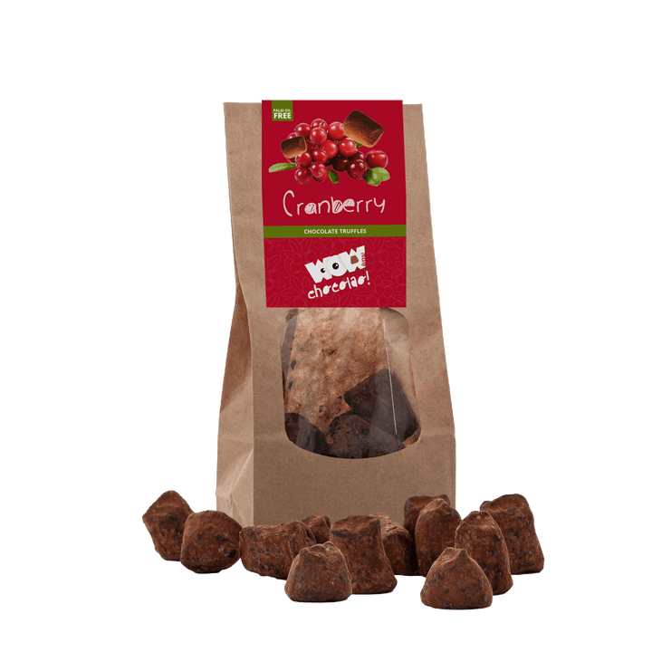 Cranberry Chocolate Truffles - Biodegradable bag 130g