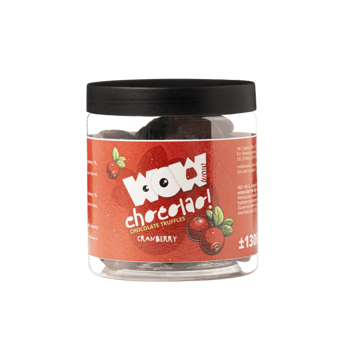 Cranberry Chocolate Truffles Gift Jar 130g | Fruity Luxury Chocolate