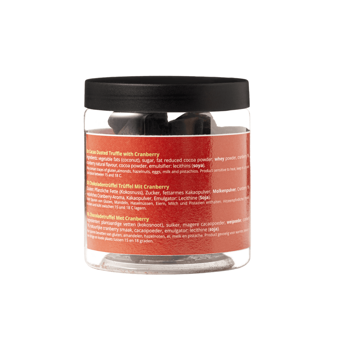 Cranberry Chocolate Truffles Gift Jar 130g | Fruity Luxury Chocolate