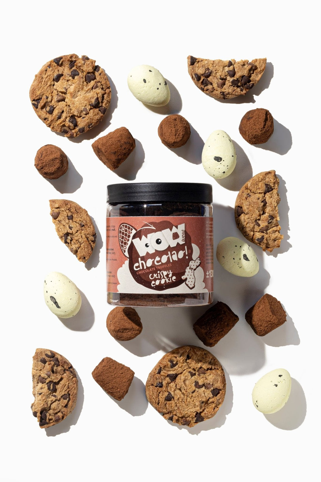 Crispy Cookies - Easter chocolate truffles - Gifting jar 130g