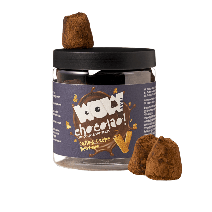 Crispy Crepe Dentelle Truffles Gift Jar 130g | Crunchy French Chocolate