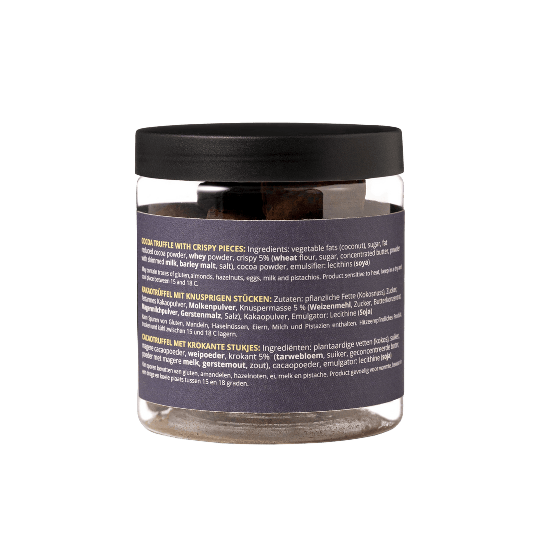Crispy Crepe Dentelle Truffles Gift Jar 130g | Crunchy French Chocolate