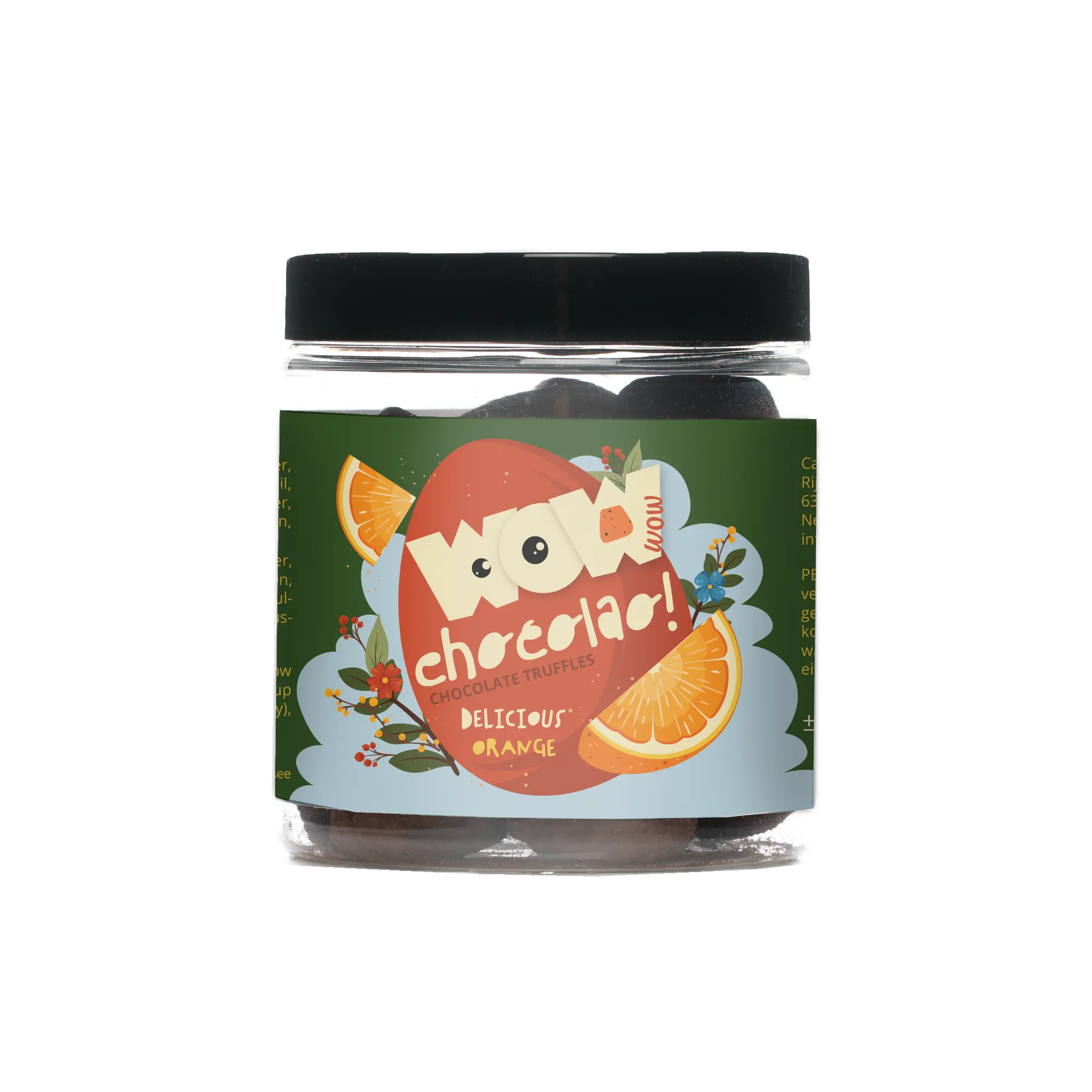 Orange - Easter Chocolate Truffles - Gifting jar 130g - Goat Corp