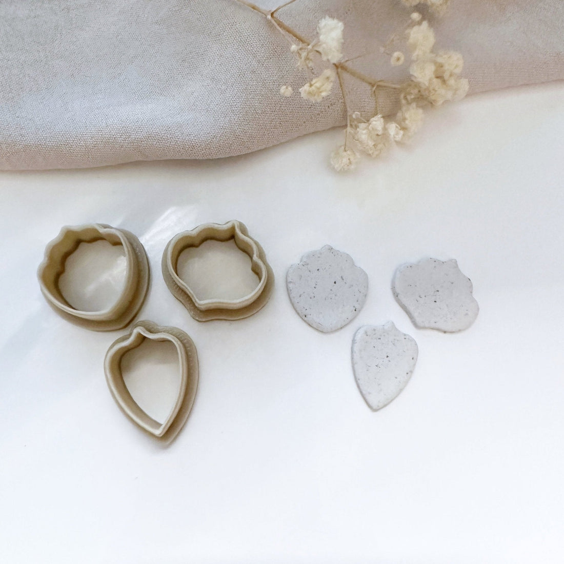 Elegant leafs cutter set (3 cutters) - Goat Corp