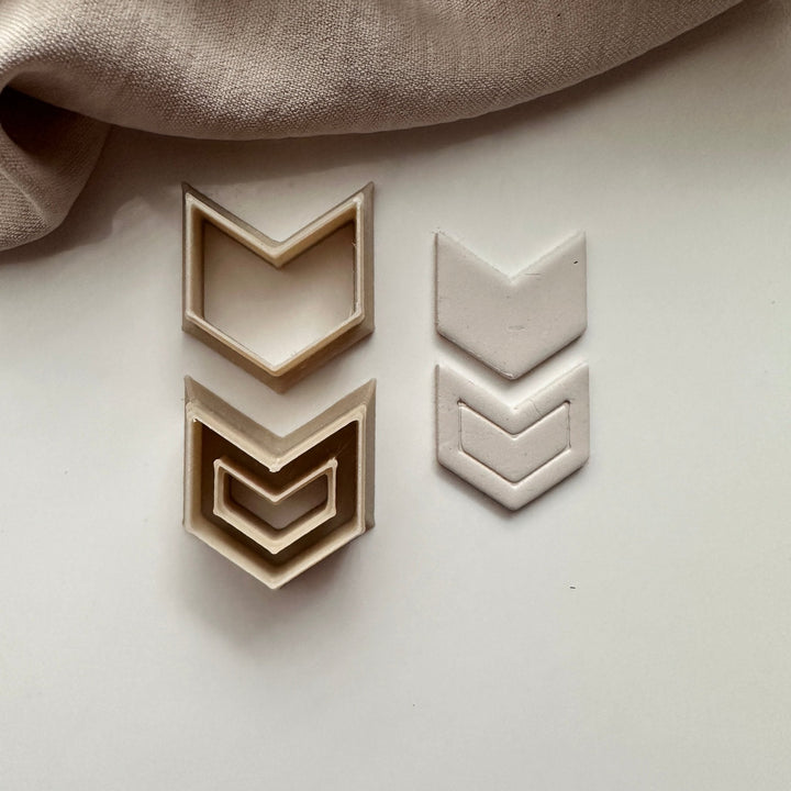 Embossed chevron cutter set - Goat Corp