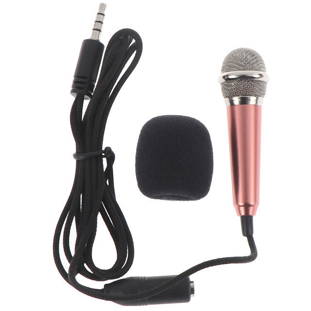 Portable 3.5mm Stereo Studio Mic KTV Karaoke Mini Microphone - Goat Corp