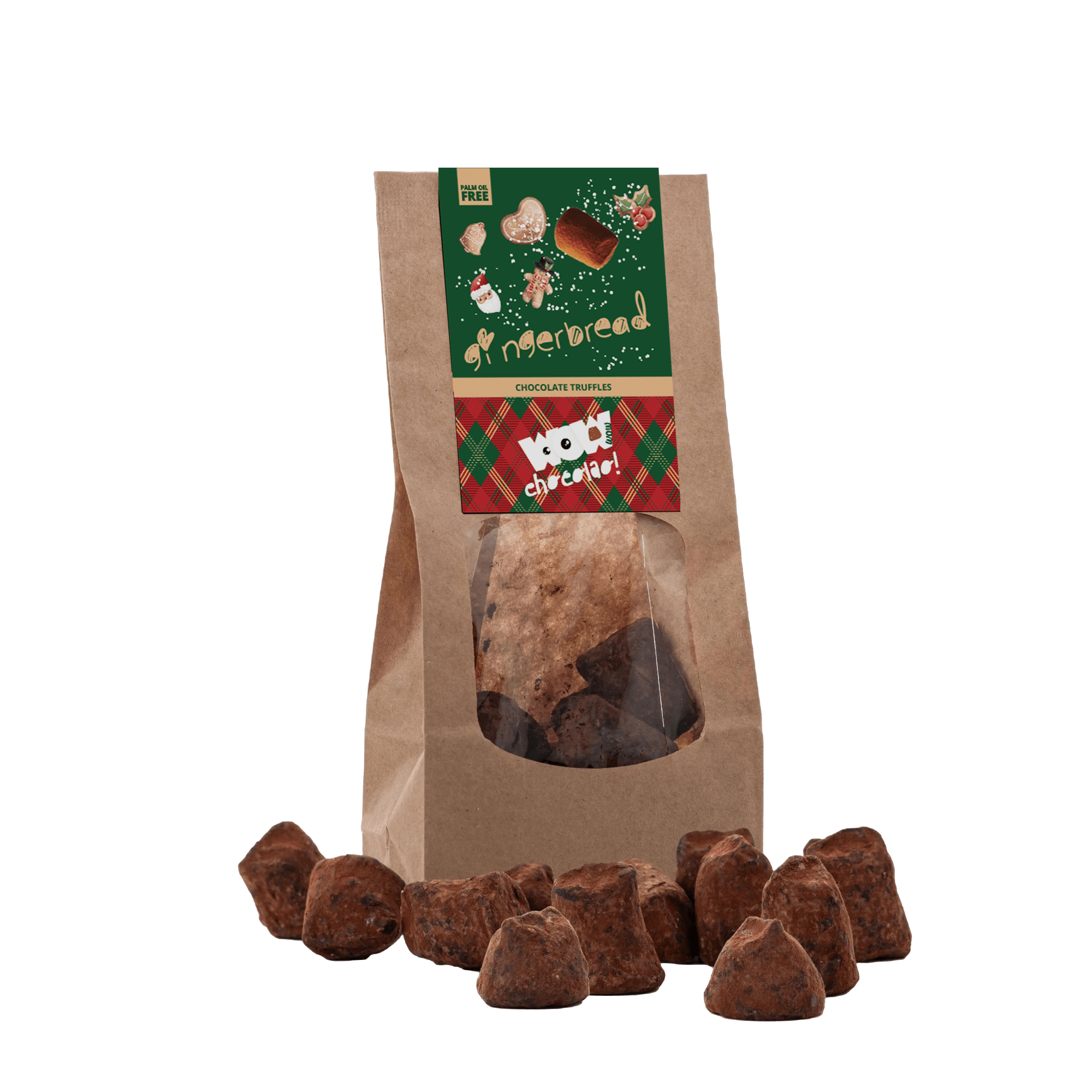 Gingerbread Chocolate Truffles - Christmas Edition - Biodegradable bag 130g