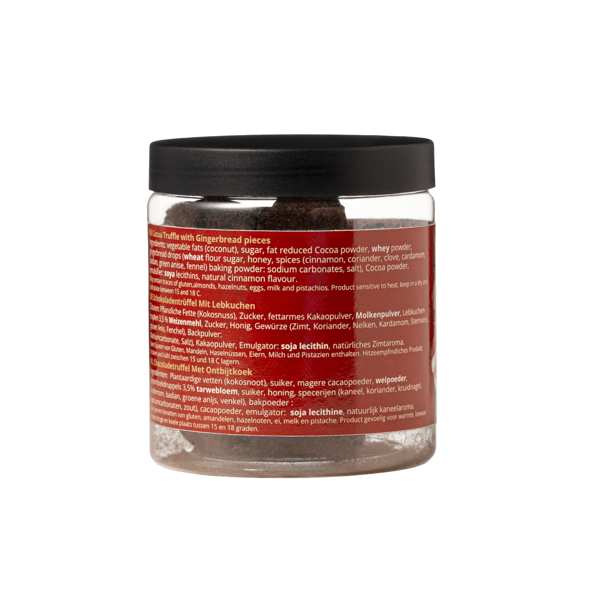 Gingerbread Christmas Truffles Gift Jar 130g | Cozy Holiday Chocolate