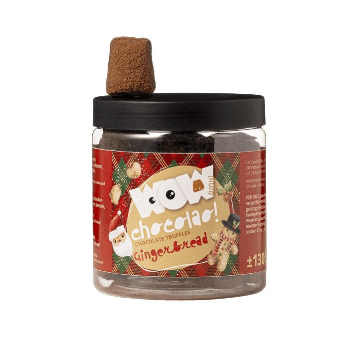 Gingerbread Christmas Truffles Gift Jar 130g | Cozy Holiday Chocolate