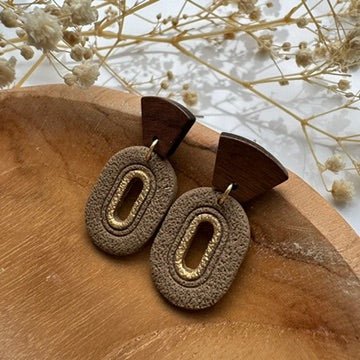 Golden Frames Oorbellen