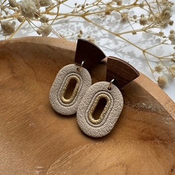 Golden Frames Oorbellen