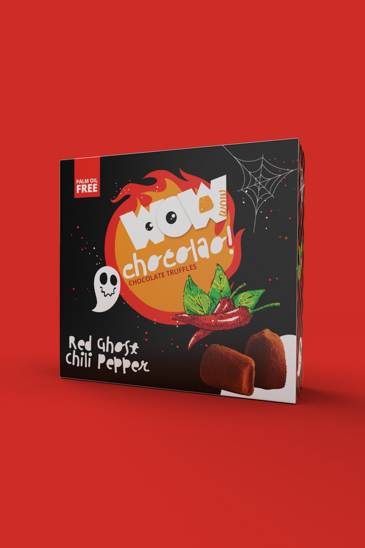 Red Ghost Chili Peppers - Halloween Edition - Chocolate Truffles - Goat Corp