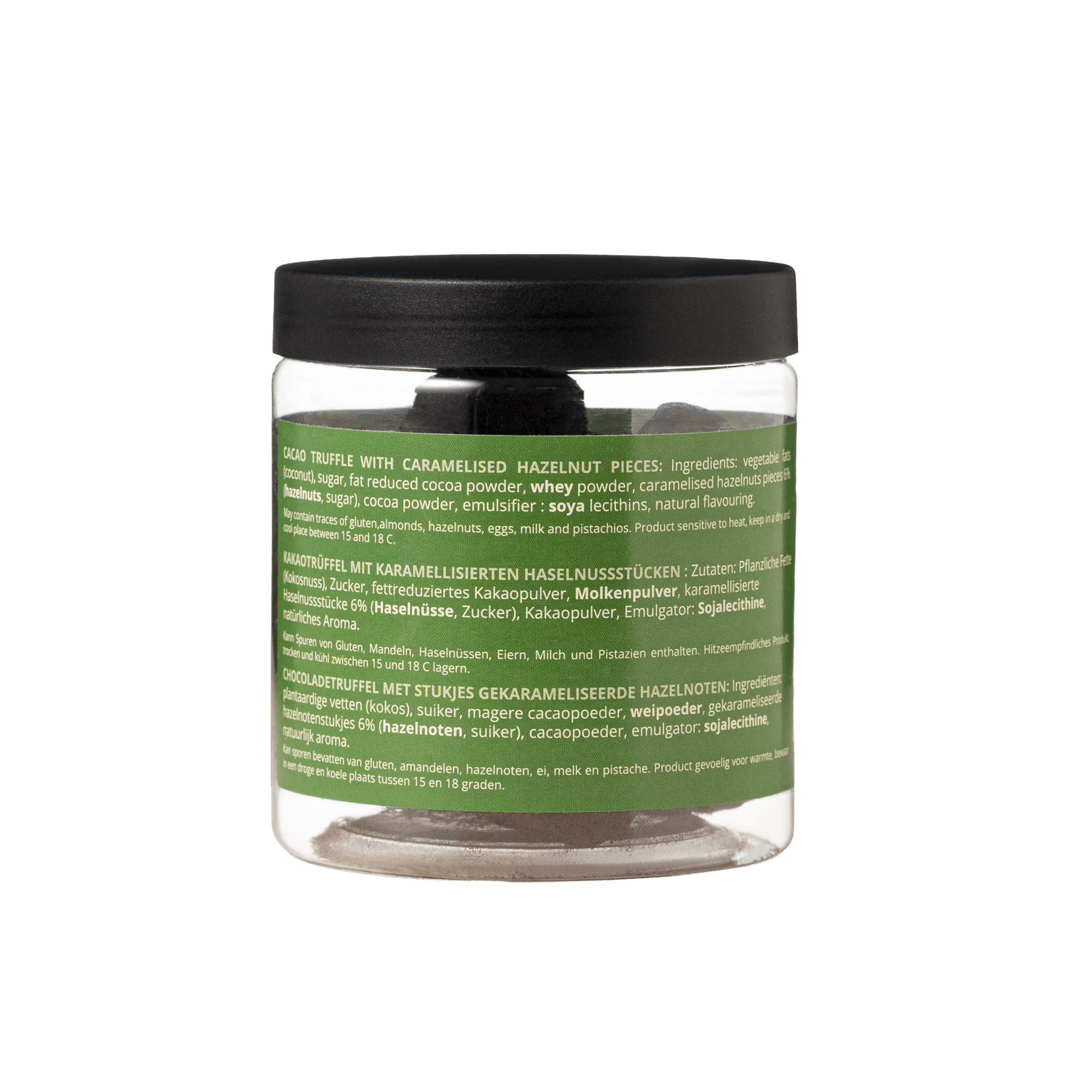 Hazelnut Chocolate Truffles Gift Jar 130g | Roasted Nut Chocolate