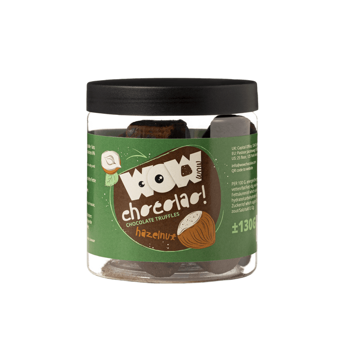 Hazelnut Chocolate Truffles Gift Jar 130g | Roasted Nut Chocolate
