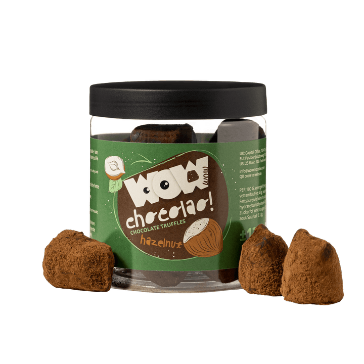 Hazelnut Chocolate Truffles Gift Jar 130g | Roasted Nut Chocolate