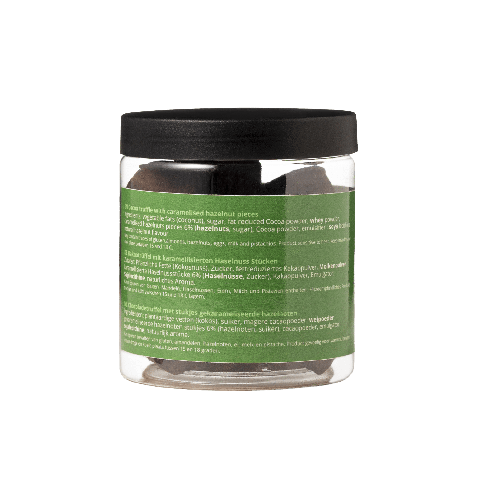 Hazelnut Christmas Truffles Gift Jar 130g | Festive Nut Chocolate