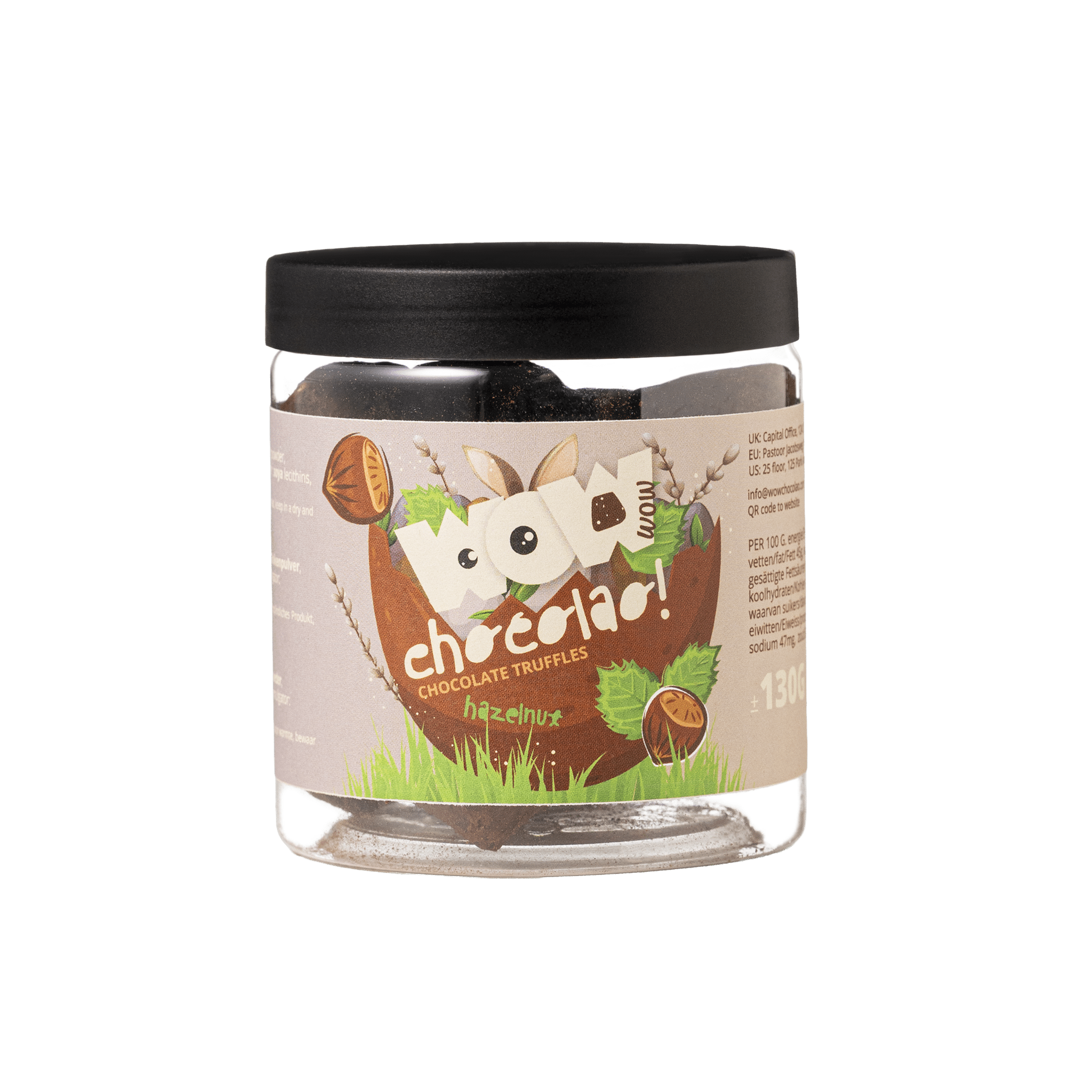 Hazelnut - Easter Chocolate Truffles - 130g Gifting jar