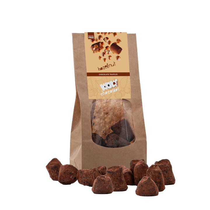 Hazelnut Chocolate Truffles - Biodegradable bag 130g - Goat Corp