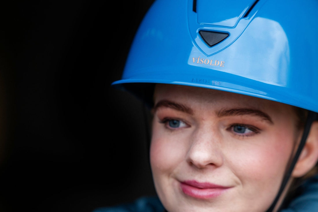 Schaal paardrijhelm Blauw