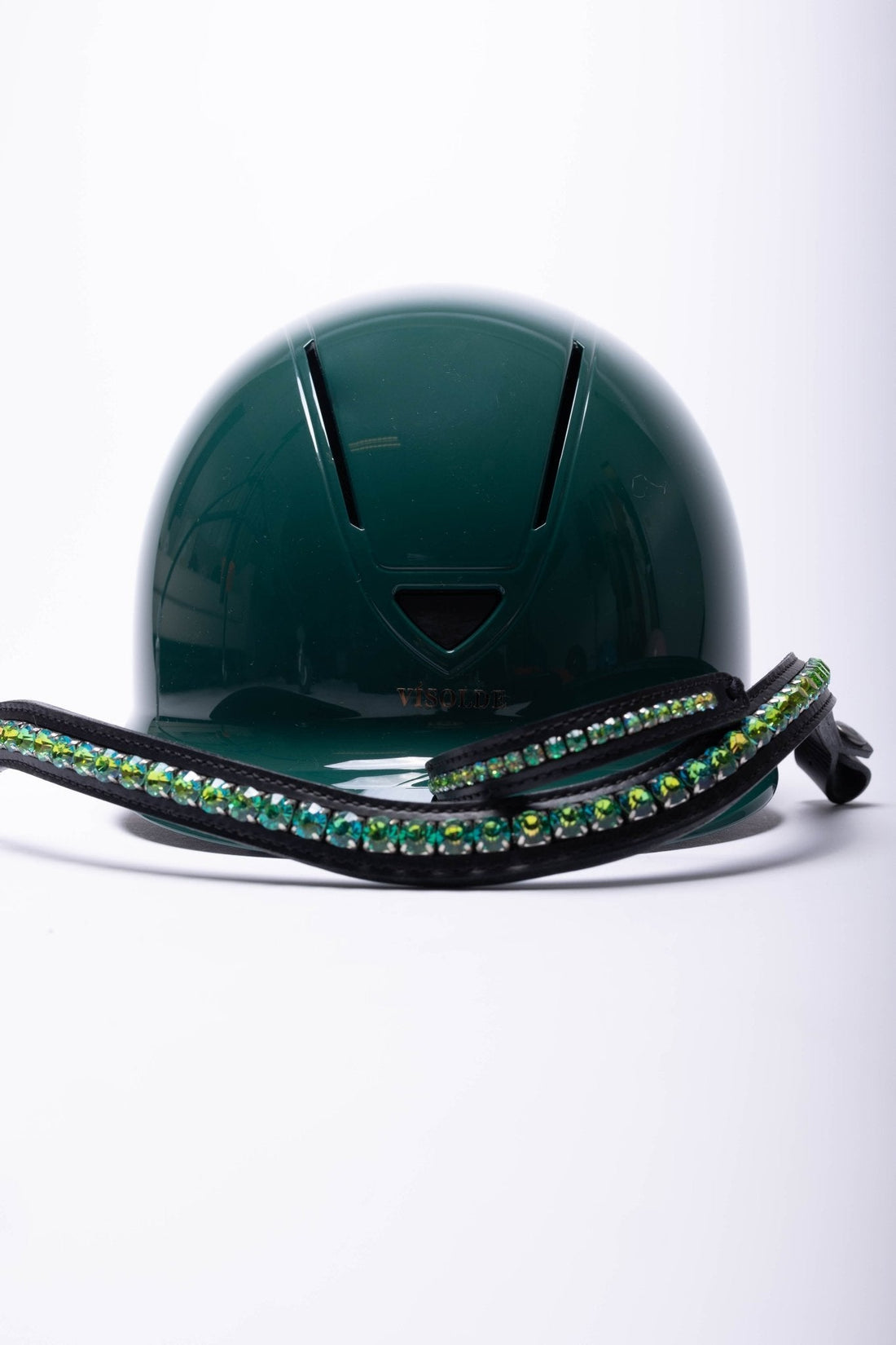 Schaal paardrijhelm Donkergroen