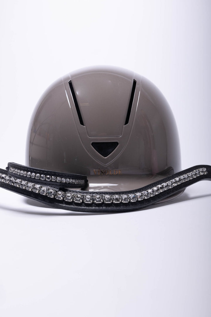Schaal paardrijhelm Taupe