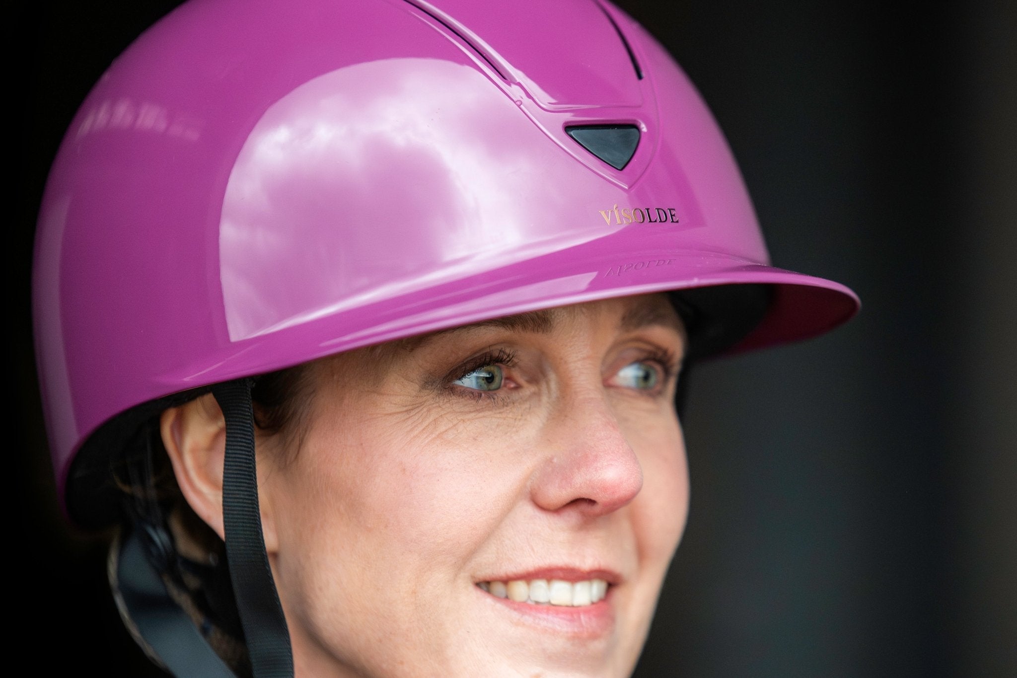 Schaal paardrijhelm Bordeauxrood