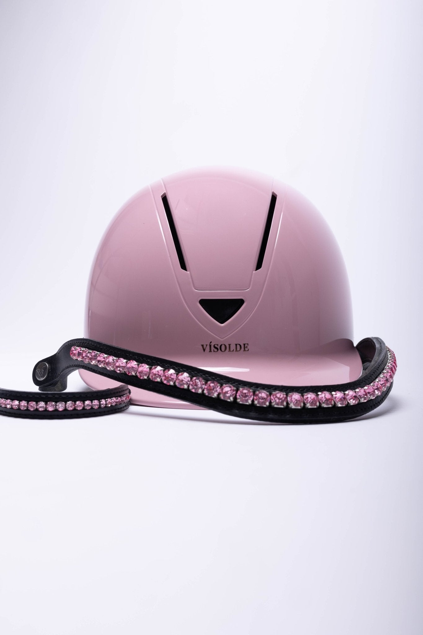 Schaal paardrijhelm Lichtroze