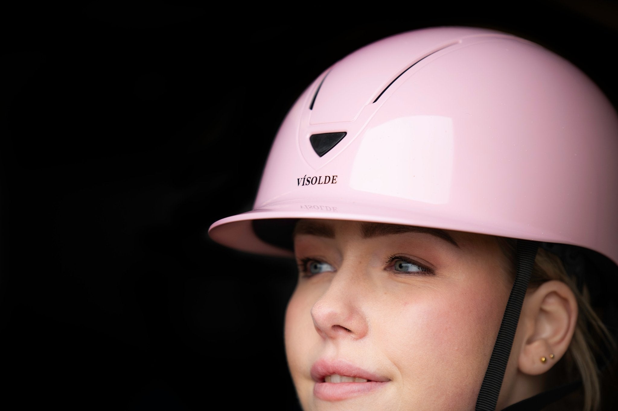 Schaal paardrijhelm Lichtroze