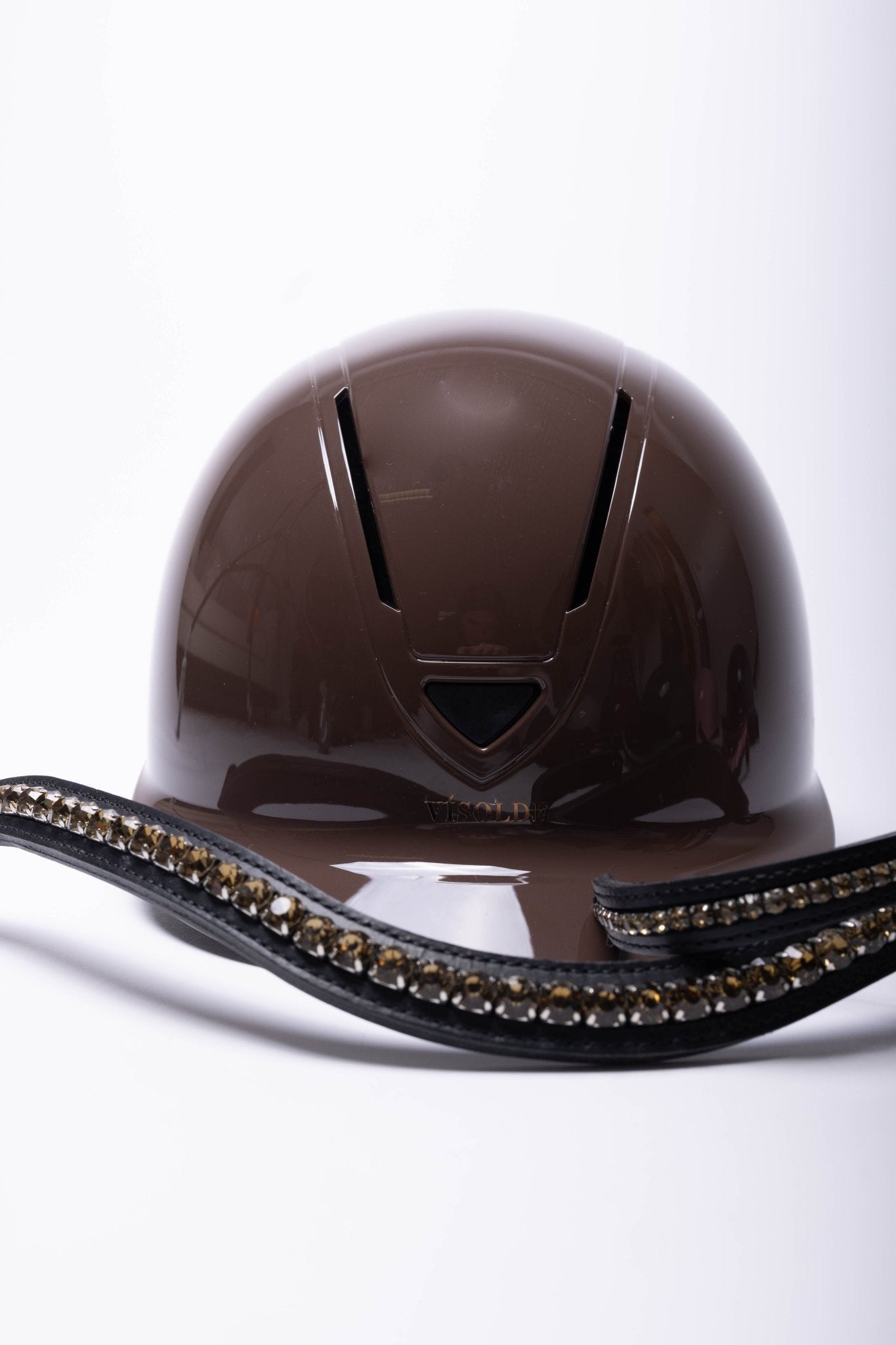 Schaal paardrijhelm Bruin