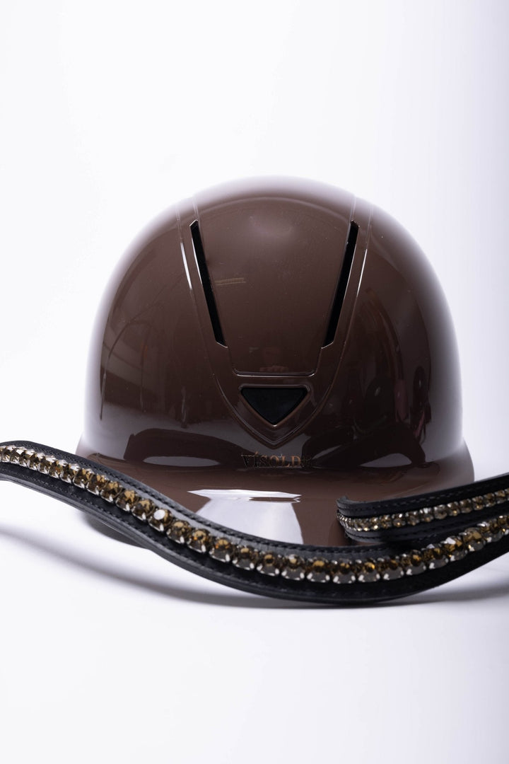 Schaal paardrijhelm Bruin