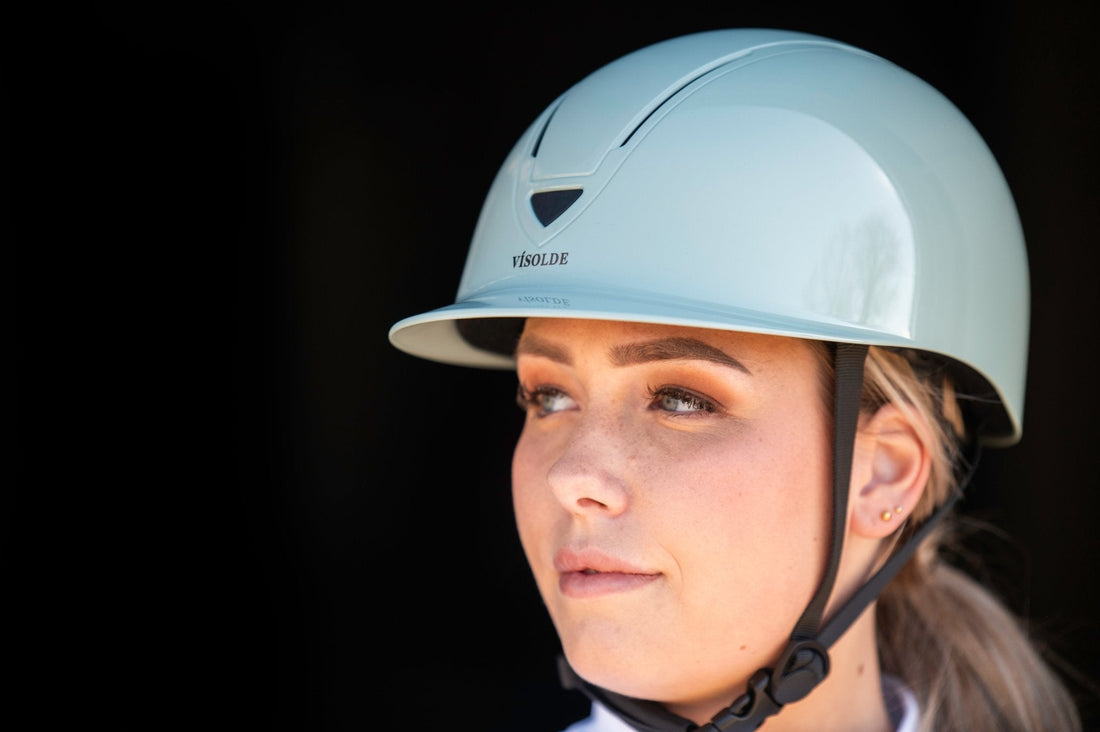 Schaal paardrijhelm Mintgroen