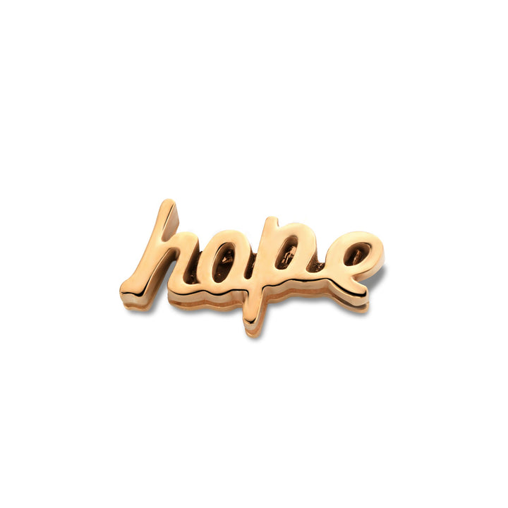Mesh charm hope rosé gold