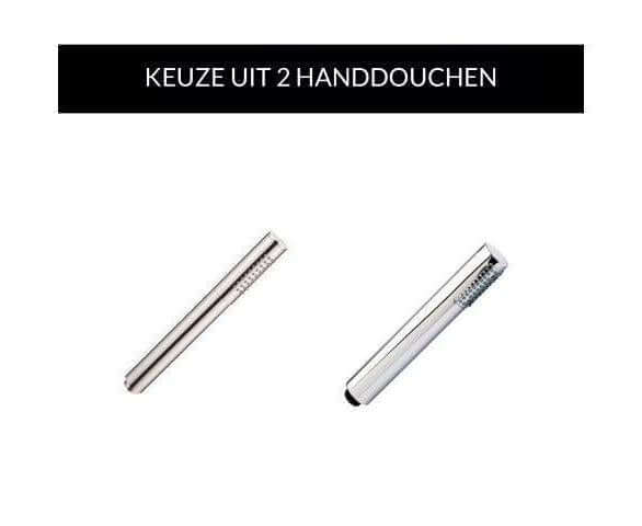 Wiesbaden Inbouw Regendoucheset Plafonduitloop Rond 20 cm Chroom (Compleet)