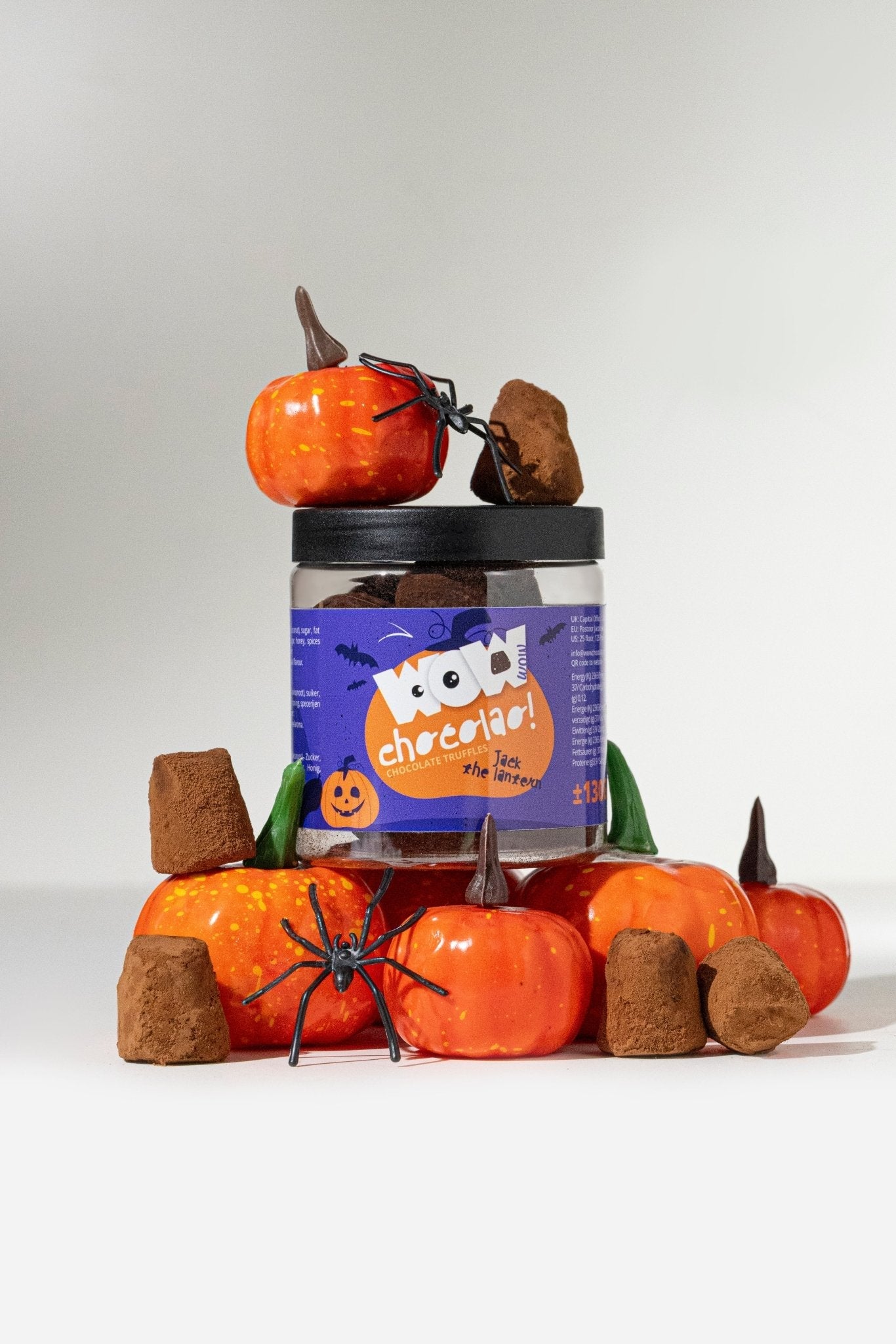 Jack The Lantern Pumpkin Pie Truffles Gift Jar 130g | Halloween Chocolate