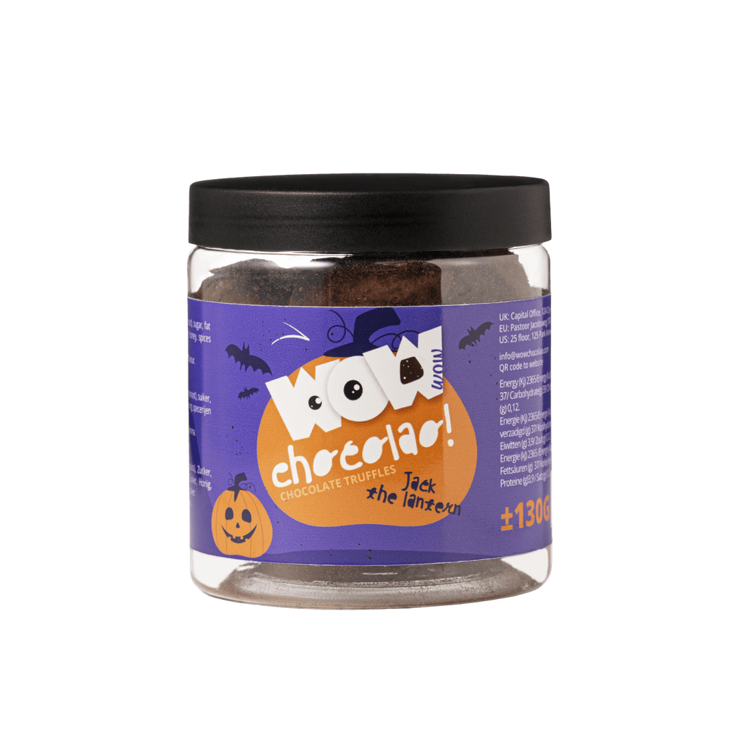 Jack The Lantern Pumpkin Pie Truffles Gift Jar 130g | Halloween Chocolate