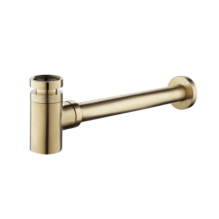 5/4-laags sifon Wiesbaden in geborsteld messing goud