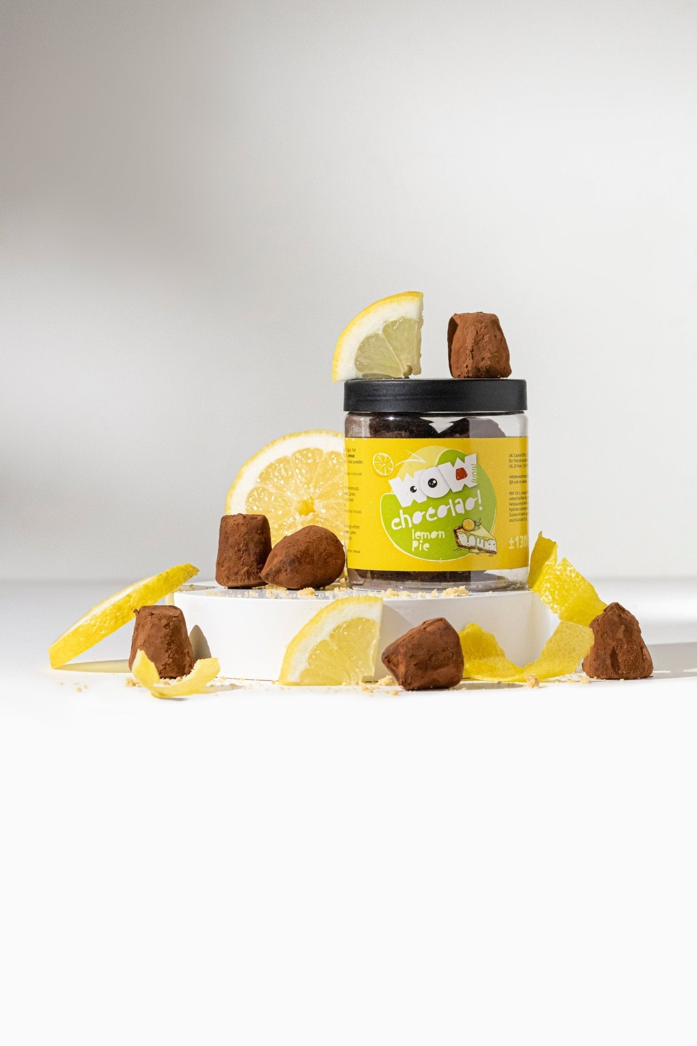 Lemon Pie Chocolate Truffles Gift Jar 130g | Crunchy Citrus Chocolate