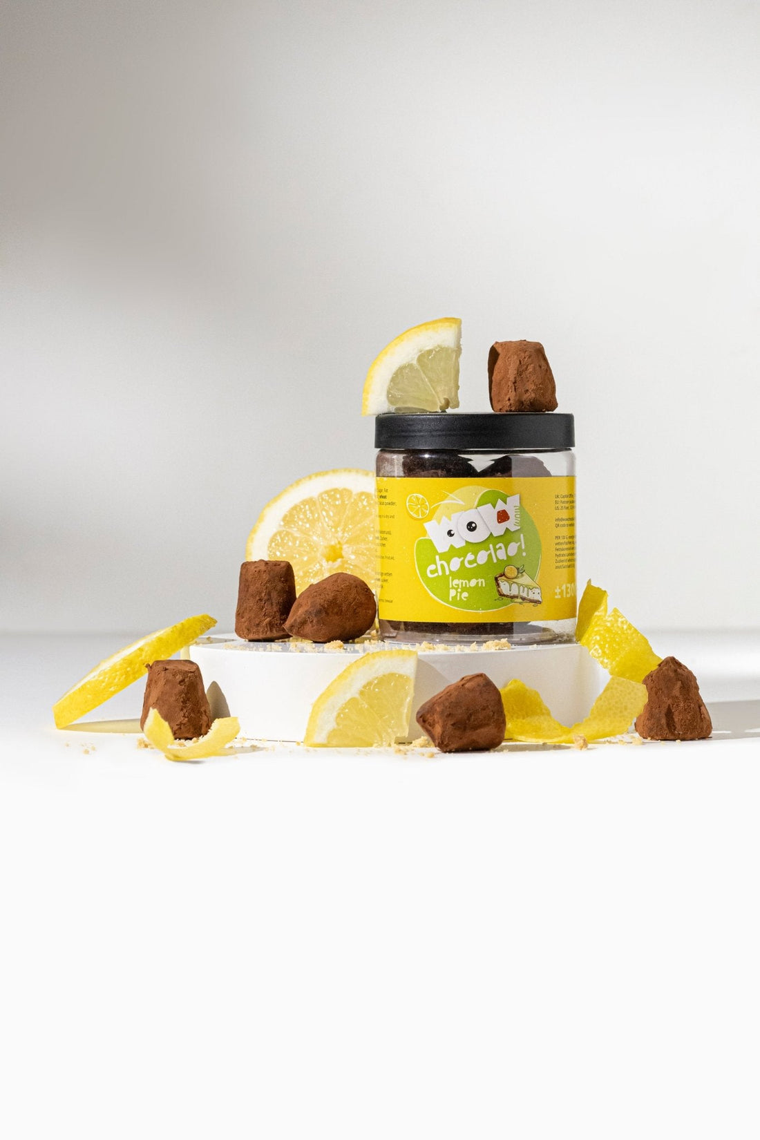 Lemon Pie Chocolate Truffles Gift Jar 130g | Crunchy Citrus Chocolate