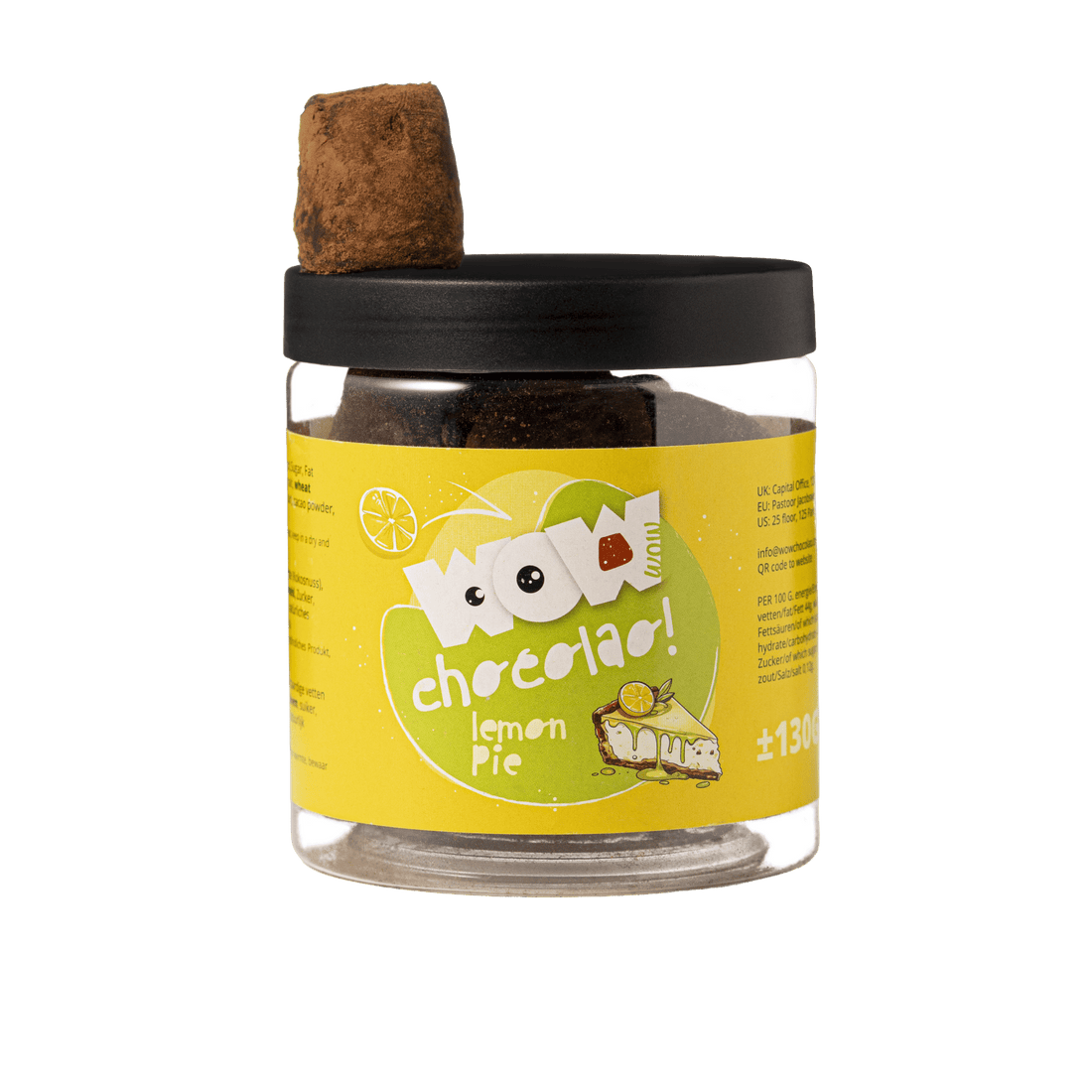 Lemon Pie Chocolate Truffles Gift Jar 130g | Crunchy Citrus Chocolate